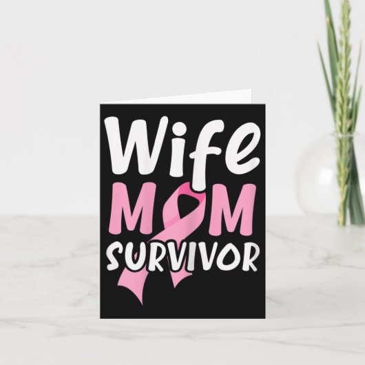 Vrouwen Vrouw Moeder Overlevende Trotse Supporter Kaart (Voorkant)