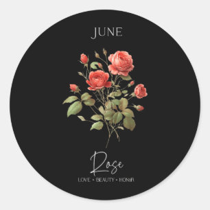 Vrouwen Vrouwen Positieve Citaat Bloem Verjaardag Ronde Sticker