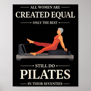 Vrouwen vrouwen zijn gelijk pilates doen in poster