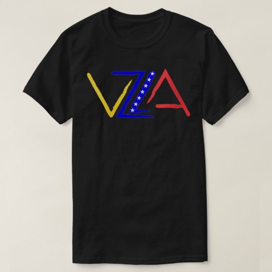 Vrouwen VZLA Logo 7 sterren Venezuela T-shirt (Design voorkant)