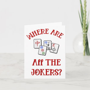 Vrouwen waar zijn alle jokers grappig mahjong v-ne kaart