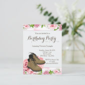 Vrouwen wandelen verjaardagsfeestje kaart (Staand voorkant)