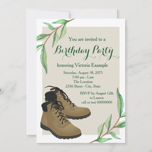 Vrouwen wandelen verjaardagsfeestje kaart (Voorkant)