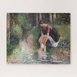 Vrouwen wassen haar Feet Camille Pissarro Legpuzzel