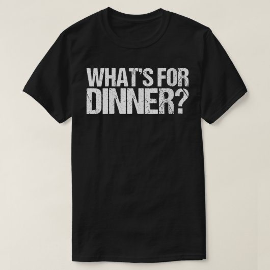 Vrouwen wat is er voor Dinner VNeck T-shirt (Design voorkant)