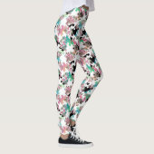 Vrouwen Waterverf Floral Puzzel Leggings (Rechts)