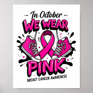 Vrouwen We Draag NK Vrouwen Meisje Sneakers Borstk Poster