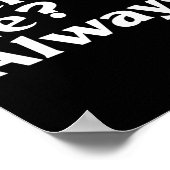 Vrouwen Weird_ Me_ - Grappige Sarcastische Excentr Poster (Hoek)