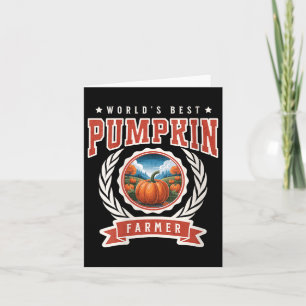 Vrouwen Werelden Beste Pompoenboer Herfst Pompoen Kaart