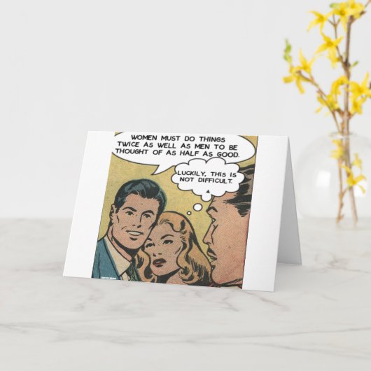 Vrouwen werken twee keer zo hard als mannen Charlo Kaart (Gele Bloem)