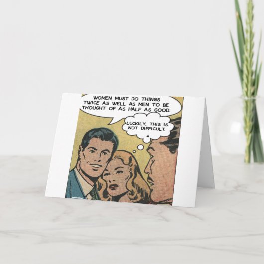 Vrouwen werken twee keer zo hard als mannen Charlo Kaart (Voorkant)