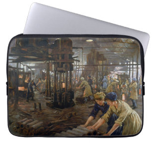 Vrouwen werkend in een munitiefabriek in 1918 WO1 Laptop Sleeve