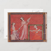 Vrouwen Werspinwol Briefkaart (Voorkant / Achterkant)