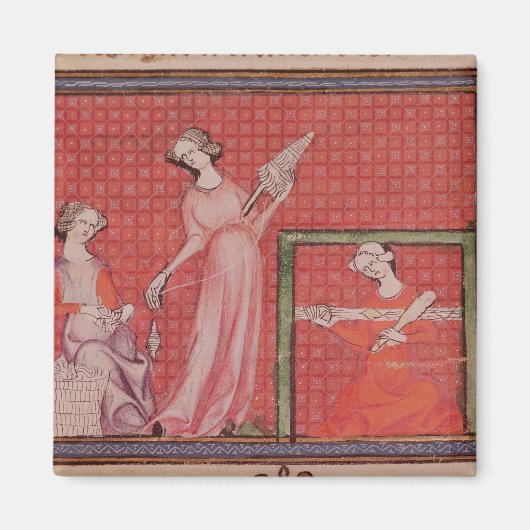 Vrouwen Werspinwol Magneet (Voorkant)