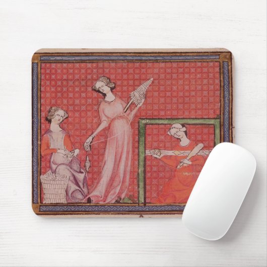 Vrouwen Werspinwol Muismat (Met muis)