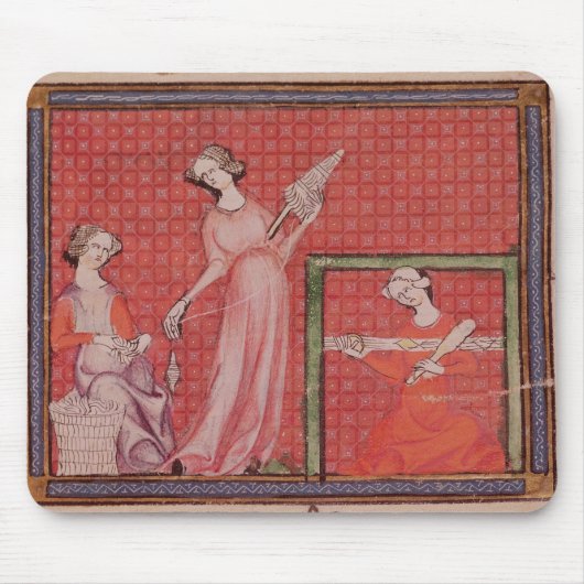 Vrouwen Werspinwol Muismat (Voorkant)