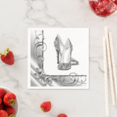 Vrouwen Wervelen Glitter Hoge Hak Schoenen Servetten (Insitu)