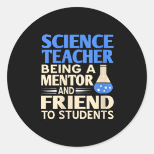 Vrouwen Wetenschap Leraar Mentor en Vriend om te S Ronde Sticker