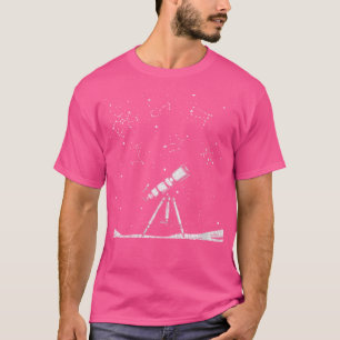 Vrouwen Wetenschapper Gift Telescope Astronomie T-shirt