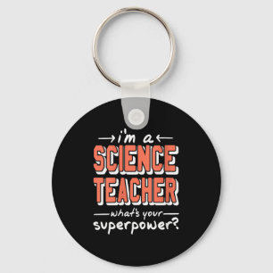 Vrouwen Wetenschapsleraar Superwer Grappige Nerd T Sleutelhanger