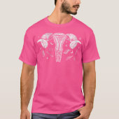 Vrouwen wicca feminisme occulte heks baarmoeder ku t-shirt (Voorkant)