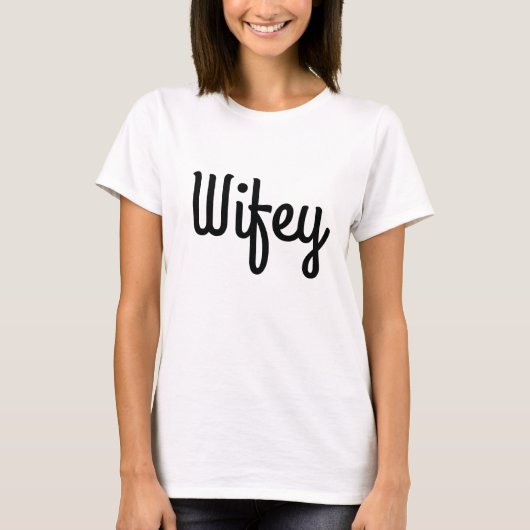Vrouwen WIFEY Bella + Canvas Flowy Cirkel Top (Voorkant)