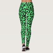 Vrouwen Wild Iguana Groene Leggings (Achterkant)