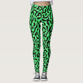 Vrouwen Wild Iguana Groene Leggings (Voorkant)