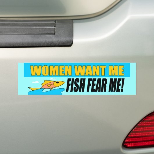 Vrouwen willen Bumpersticker (Op auto)