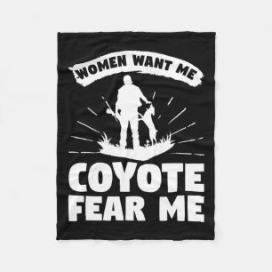 Vrouwen willen dat ik me zorgen maak over coyotes fleece deken
