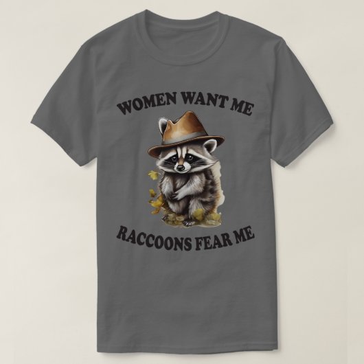 Vrouwen willen dat ik wasberen vrees t-shirt (Design voorkant)