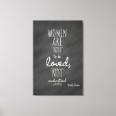 Vrouwen willen graag Mark Twain Quote Canvas Afdruk (Voorkant)