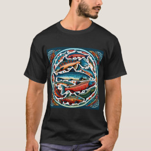 VROUWEN WILLEN ME VIS ANGST ME KAT T-SHIRT