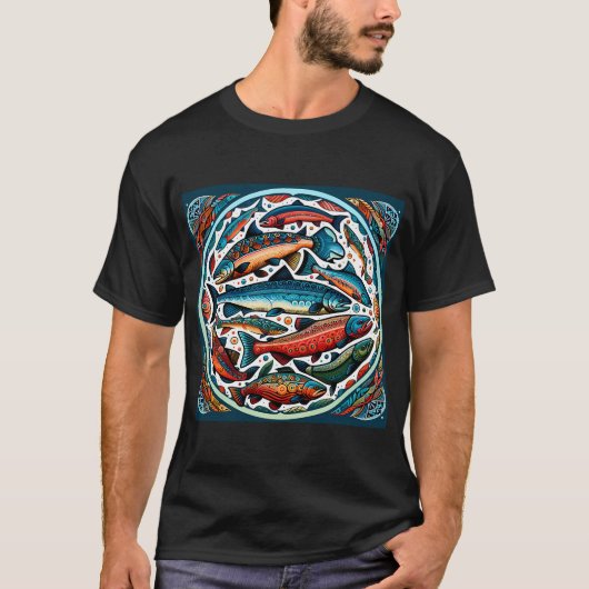 VROUWEN WILLEN ME VIS ANGST ME KAT T-SHIRT (Voorkant)
