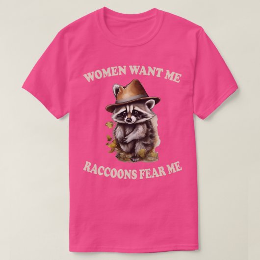 Vrouwen willen me wasberen vrees me 1 t-shirt (Design voorkant)