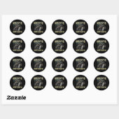 Vrouwen Willen Vis Vrees Funny Harde Skelet Meme Ronde Sticker (Vel)