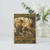 Vrouwen winnen het Briefkaart van de Oorlog (Staand voorkant)