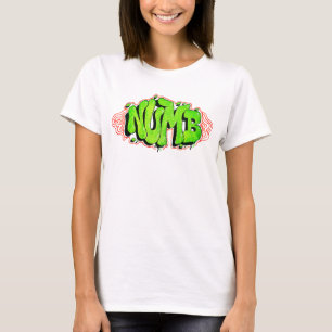 Vrouwen Wit Graffiti T-shirt