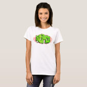 Vrouwen Wit Graffiti T-shirt (Voorkant volledig)