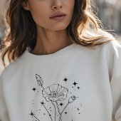 Vrouwen Witte Bloemen Stier Trui