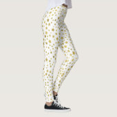 Vrouwen witte leggings met gouden sterren (Rechts)