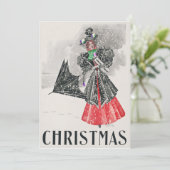 Vrouwen Won't Wheesht Kerst Kaart (Staand voorkant)