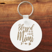 Vrouwen worden de Mimi Grandma Mors Dag genoemd Sleutelhanger (Voorkant)