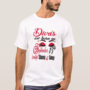 Vrouwen worden geboren op 15 september 2010 t-shirt