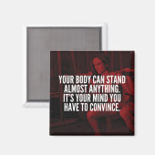 Vrouwen Workout Inspirerend woorden Magneet (Voorkant / Achterkant)
