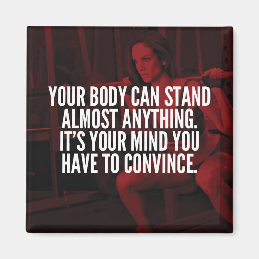 Vrouwen Workout Inspirerend woorden Magneet (Voorkant)