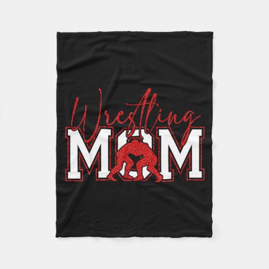 Vrouwen worstelen Moeder Grappig Worstelen Worstel Fleece Deken (Voorkant)