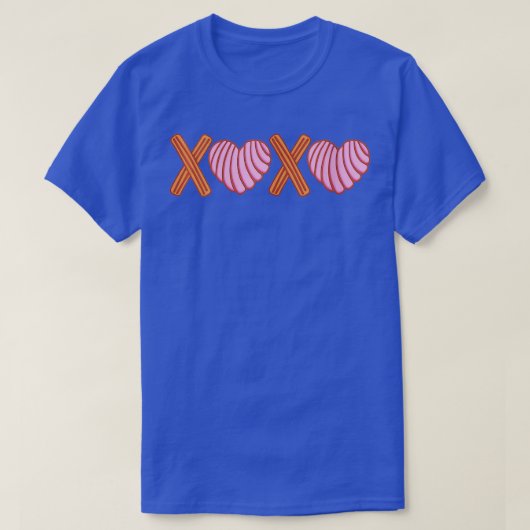 Vrouwen XOXO Conchas y Churros Mexicaanse Broodlie T-shirt (Design voorkant)