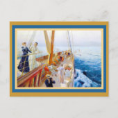 vrouwen Yachting Briefkaart (Voorkant)