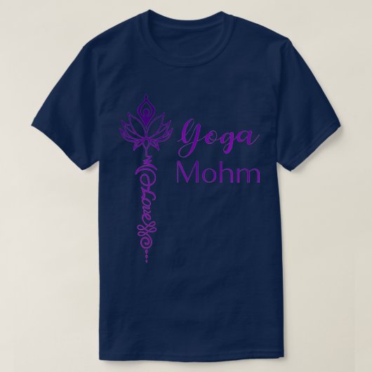 Vrouwen Yoga Unalome met Yogi Sign en Yoga Mam T-shirt (Design voorkant)